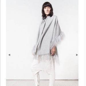 nicholas k mongolian wool scarf (new with tags)